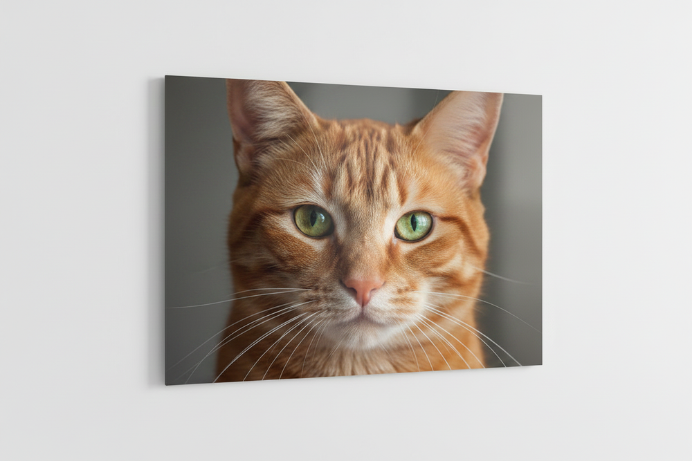 Cat Metal Canvas