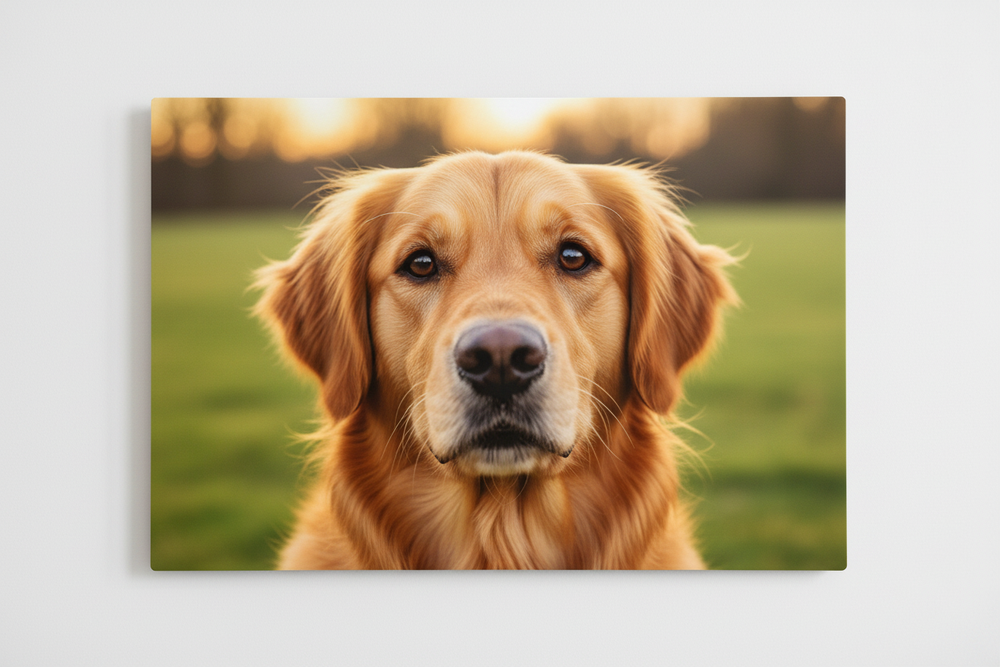 Dog Metal Canvas